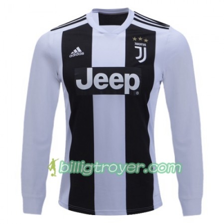 Billige Fotballdrakter Juventus Hjemmedraktsett 2018/19 Langermet